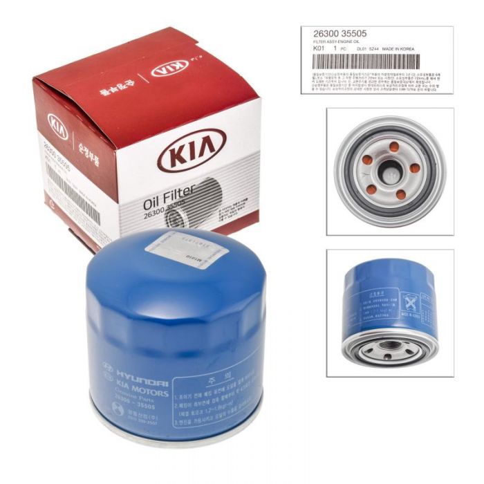 Genuine OEM Oil Filter 2630035505 For Kia Soul Optima Sportage 7216