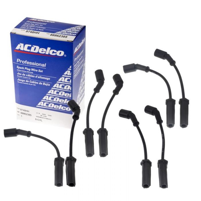 AcDelco Spark Plug Wire Set 9748HH 10.5 in. For GMC Chevrolet