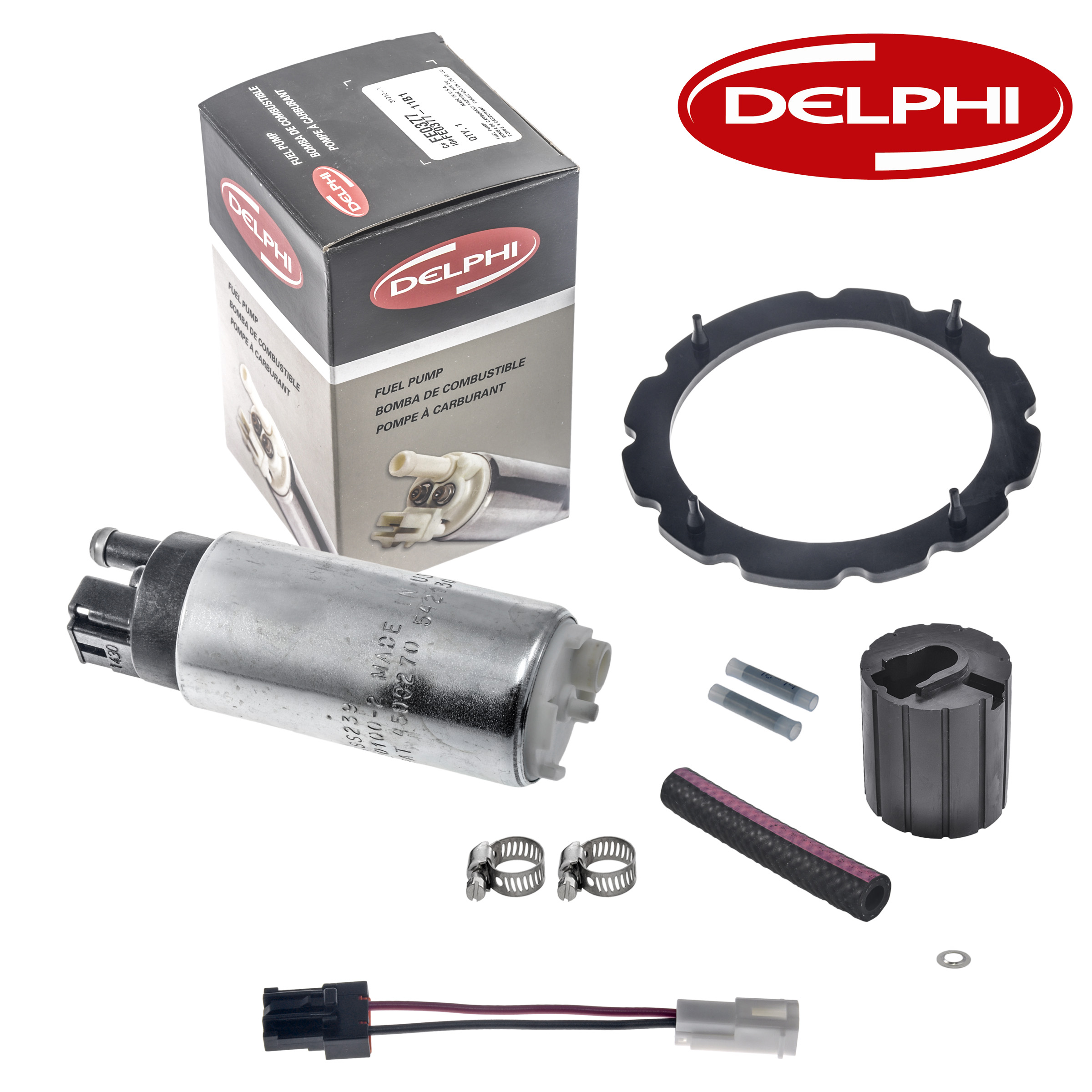 Delphi Electric Fuel Pump FE0377 for Ford Mercury Dodge Mitsubishi Hyundai 90-04 - Picture 1 of 1