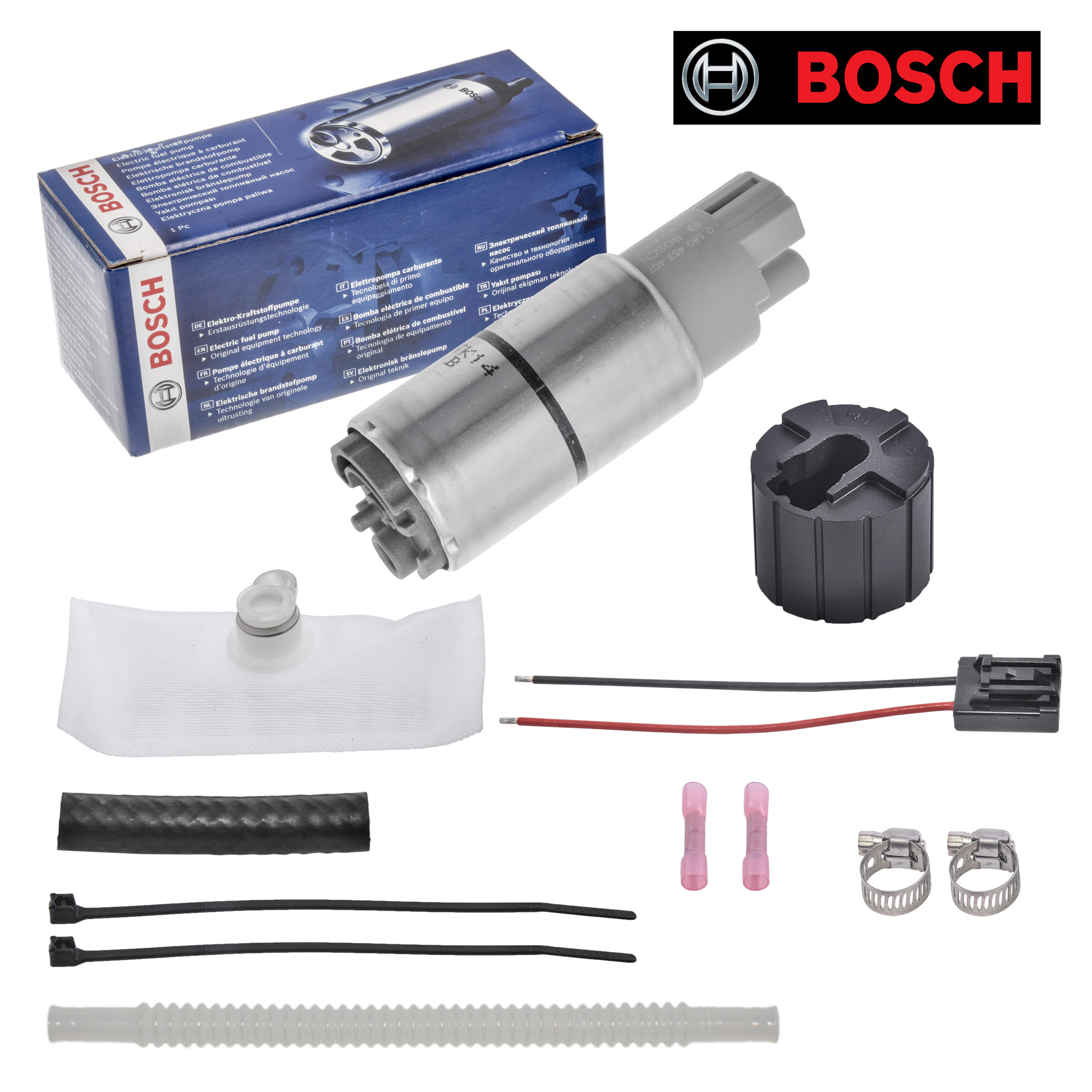 Bosch Intank Fuel Pump HarleyDavidson EFI Fuel Injection W/Strainer
