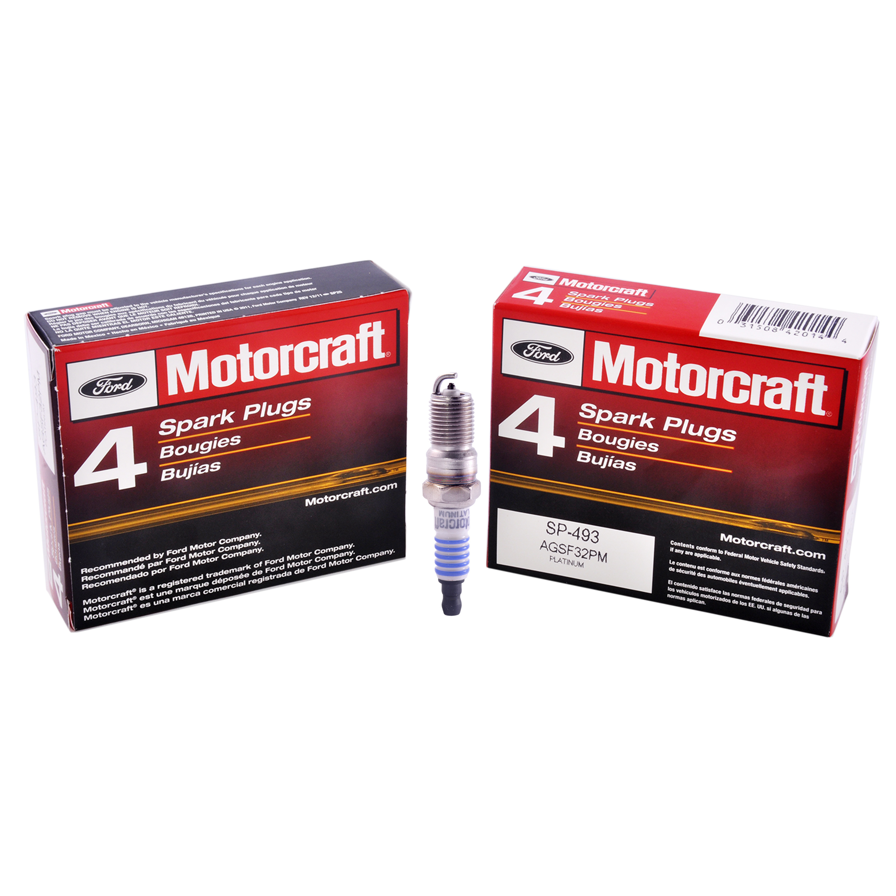 Set of 8 Motorcraft SP493 SP493 AGSF32PM Suppressor Spark Plugs eBay
